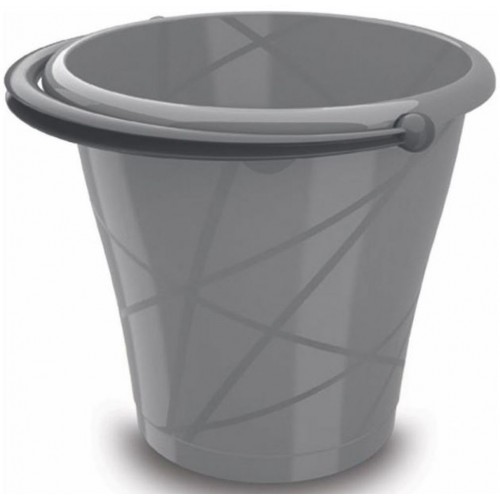 KIS vědro kulaté 12L 35x29cm šedé