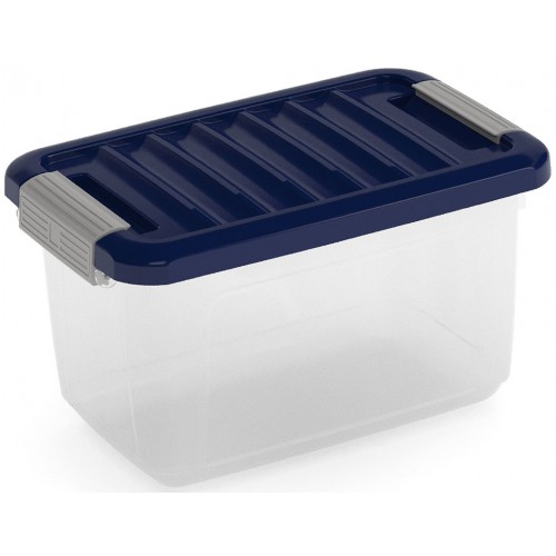 KIS W BOX XS 5L 28x18x17cm transparent/modrá indigo