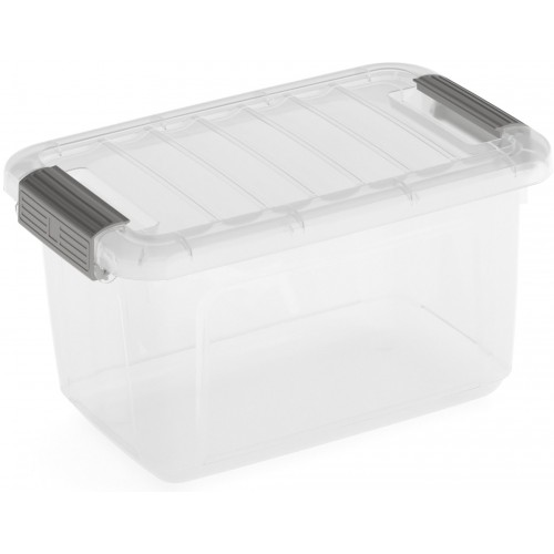 KIS W BOX XS 5L 28x18x17cm transparent/světle šedá KIS W BOX XS 5L 28x18x17cm transparent/světle šedá