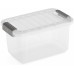 KIS W BOX XS 5L 28x18x17cm transparent/světle šedá
