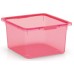 KIS KISKREO BOX M 17,5L 39x35x20,5cm fuchsia transparentní
