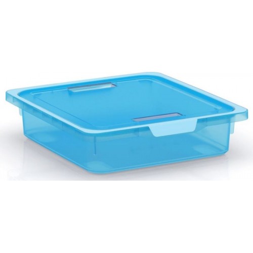 KIS KISKREO BOX S 7,5L 39x35x9cm tyrkysový transparentní KIS KISKREO BOX S 7,5L 39x35x9cm tyrkysový transparentní