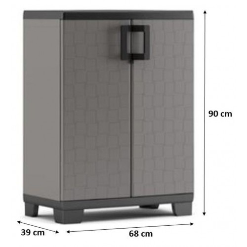 KIS UP LOW skříň 68x39x90cm tmavě šedá
