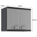 KIS LOGICO WALL skříň 65x39x56,5cm grey/black 9743100
