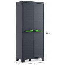 KIS MOBY HIGH skříň 44x80x182cm tmavě šedá