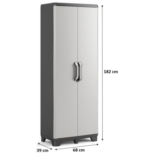 KIS GEAR UTILITY skříň 68x39x182cm šedá/černá