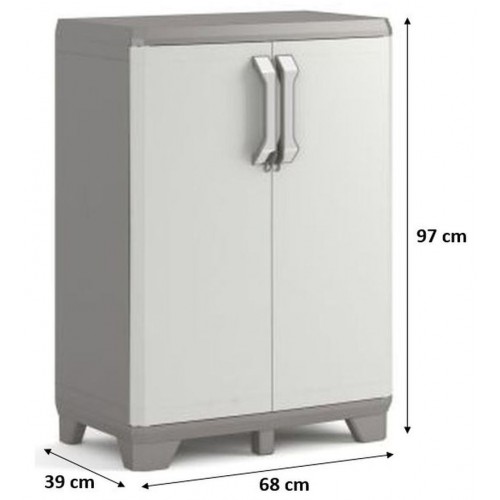 KIS TIDY LOW skříň 68x39x97cm šedá