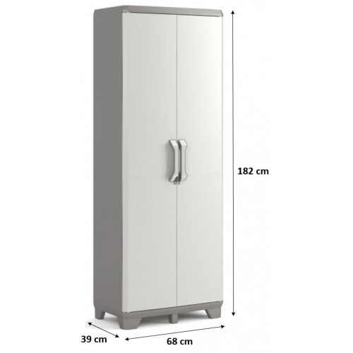 KIS TIDY UTILITY skříň 68x39x182cm šedá
