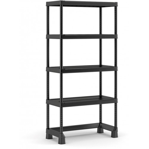 KIS OPEN BASE MIDI regál 182x90x45 cm, černá 97541 KIS OPEN BASE MIDI regál 182x90x45 cm, černá 97541