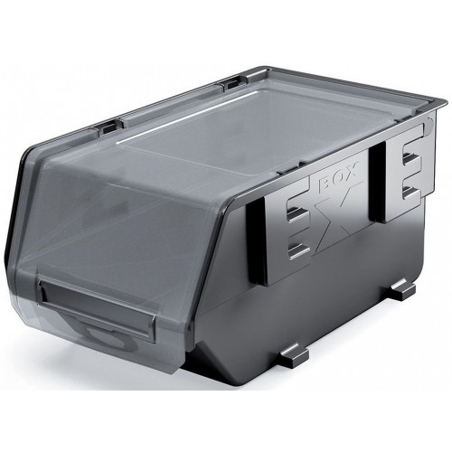 Kistenberg EXE PLUS Plastový úložný box zavíratelný, 15,6x9,9x7,4cm, černá KEX16F-S411