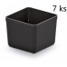 Kistenberg UNITE BOX Sada 7 plastových boxů na nářadí, 5,5x5,5x16,5cm, černá KBS55-S411