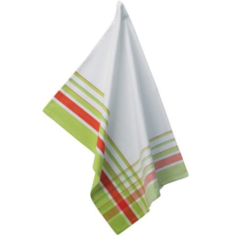 KELA Utěrka na nádobí AMALIE 70x50 cm bílá s pruhy KL-10700