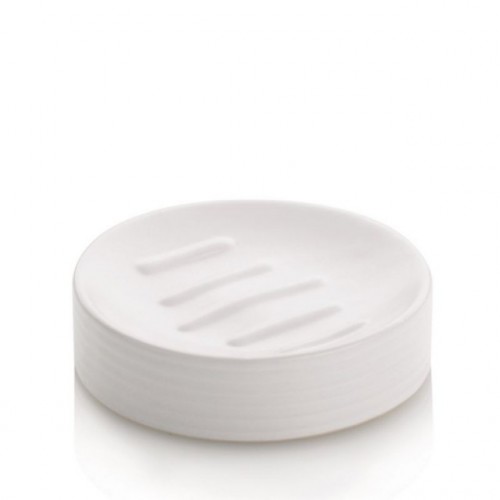 KELA Miska na mýdlo bílá GROOVE KL-20800