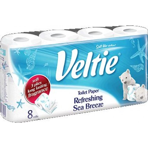 KLEENEX Welcomes Veltie Toaletní papír 8 rolí, 3-vrstvý, sea breeze 4100113