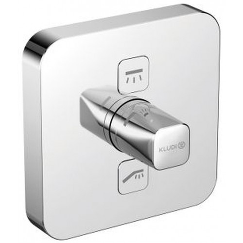 KLUDI Push Baterie pod omítku pro 2 spotřebiče, chrom 387110538