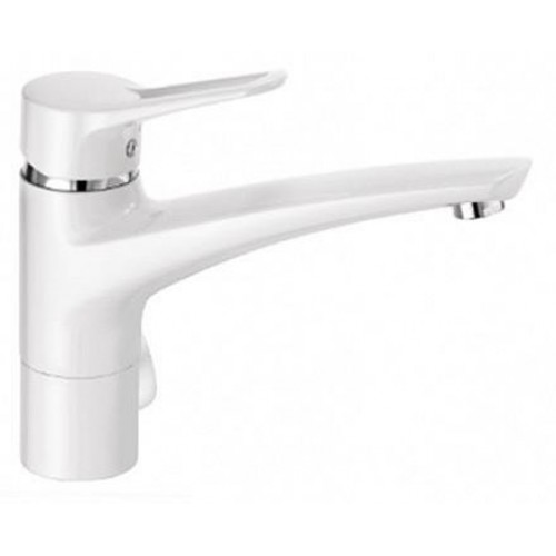 KLUDI MIX dřezová jednopáková baterie s multipřípojkou DN 10, chrom/bílá 399069262