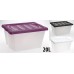 KAISERHOFF Úložný plastový box s víkem 20 l 43,5x33x33,5 cm KO-896545fial