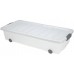 KAISERHOFF Úložný box pojízdný s klip víkem plastový 80x38x17 cm bílý KO-Y54980700