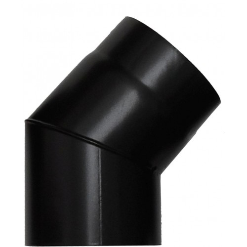 Koleno 180 síla 1,2mm 45 Save černé matné