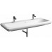 KOLO Life! umyvadlo 130 cm, se dvěmi otvory pro baterii, s přepadem, Reflex M21530900