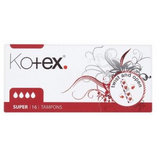 KOTEX Tampony Super (16 ks) 147802 PO EXPIRACI KOTEX Tampony Super (16 ks) 147802 PO EXPIRACI