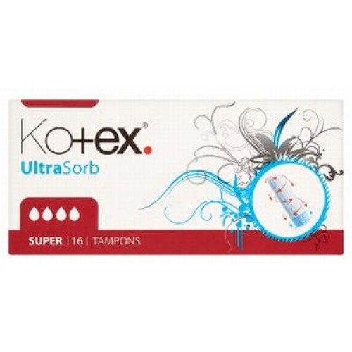 KOTEX Tampony Ultra Sorb Super (16 ks) 150404 KOTEX Tampony Ultra Sorb Super (16 ks) 150404