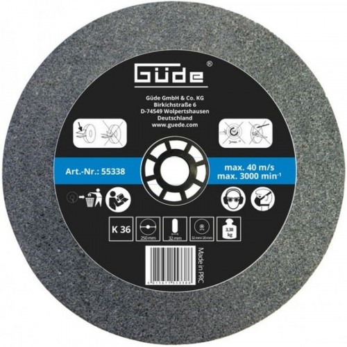 GÜDE Brusný kotouč 250 x 32 x 32 mm, K60 55339 GÜDE Brusný kotouč 250 x 32 x 32 mm, K60 55339