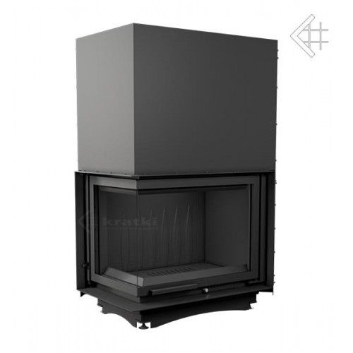 KRATKI AMELIA/L/BS/G 25 kW krbová vložka teplovzdušná, boční levé sklo s výsuvem