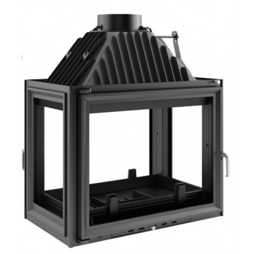 KRATKI AMELIA/LPT 25 kW krbová vložka teplovzdušná, průhledové pravé, levé sklo