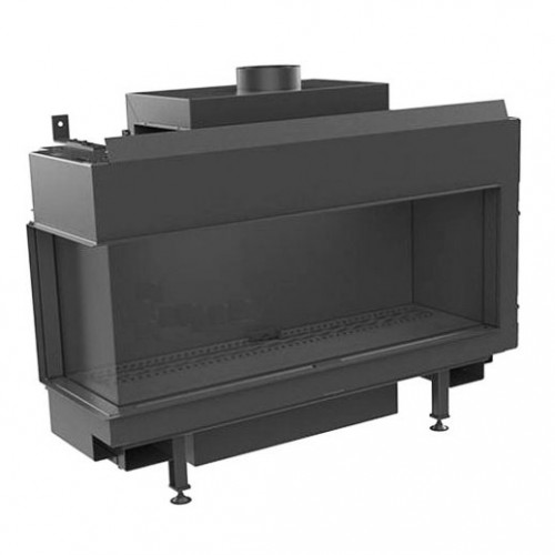 KRATKI LEO 100 PB 4,7 - 9,5 kW vestavný plynový krb, levý bok LEO/L/100/LPG