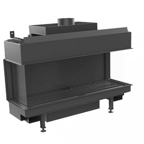 KRATKI LEO 100 LP 4,7 - 11,2 kW vestavný plynový krb, levý/pravý bok LEO/LP/100/NG