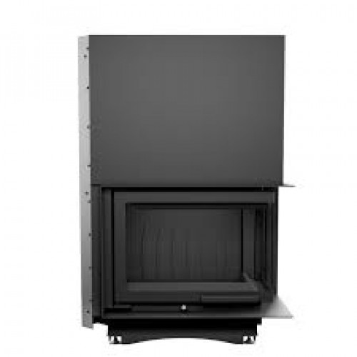 KRATKI MAJA/P/BS/G 12 kW krbová vložka teplovzdušná, pravé prosklení s výsuvem