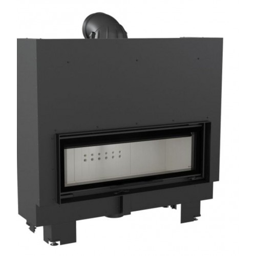 KRATKI MB100/G 14 kW krbová vložka teplovzdušná, rovné sklo s výsuvem