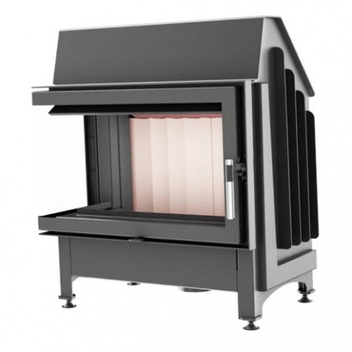 KRATKI ZIBI/L/BS 12 kW, krbová vložka teplovzdušná, levé prosklení