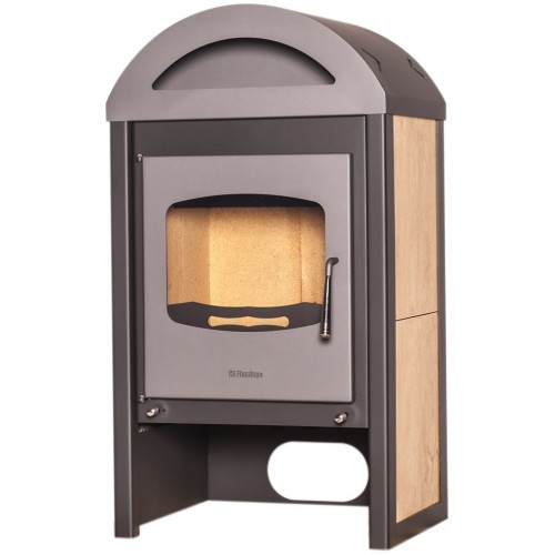 HSFLAMINGO Krbová kamna MELAND 9kw, šedá/antracit, dlažba javor HSF02-050 HSFLAMINGO Krbová kamna MELAND 9kw, šedá/antracit, dlažba javor HSF02-050