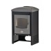 HSFLAMINGO Krbová kamna STAVANGER 9kw, šedá/černá