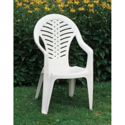 Plastové křeslo OCEAN bílé