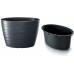 Prosperplast MAZE Květináč oválný s vkladem 58,5cm, antracit DBMZE600