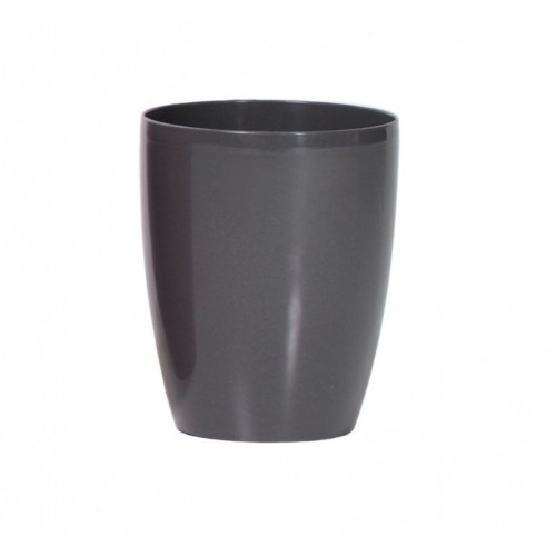 PROSPERPLAST COUBI Květináč vysoký 18,3 cm, grafit DUOW160 PROSPERPLAST COUBI Květináč vysoký 18,3 cm, grafit DUOW160