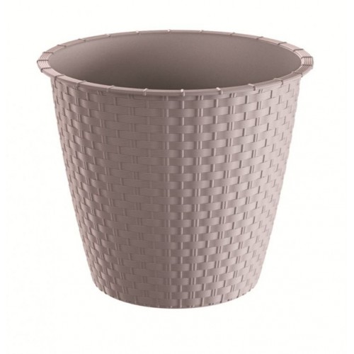 PROSPERPLAST RATOLLA ROUND květináč 10,8l, mocca DRSO300