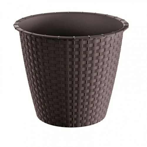 PROSPERPLAST RATOLLA ROUND květináč 2,8l, umbra DRSO200