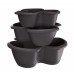 Prosperplast RESPANA TRIO Květináč na bylinky 47 cm, antracit DRET123S