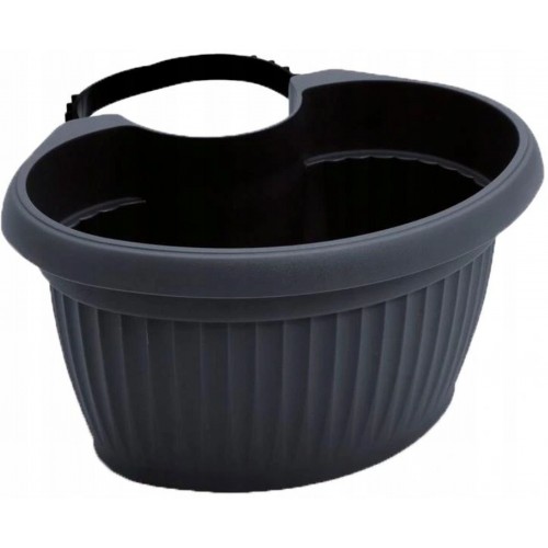 Prosperplast TERRA Květináč závěsný na okapy, 28cm, 4l, antracit DTRY28