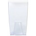 PROSPERPLAST COUBI Květináč na orchidej 12 cm, bílá transparentní DUW120P