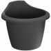 Prosperplast RESPANA WALL Květináč na zeď 22,4 cm, antracit DRES240