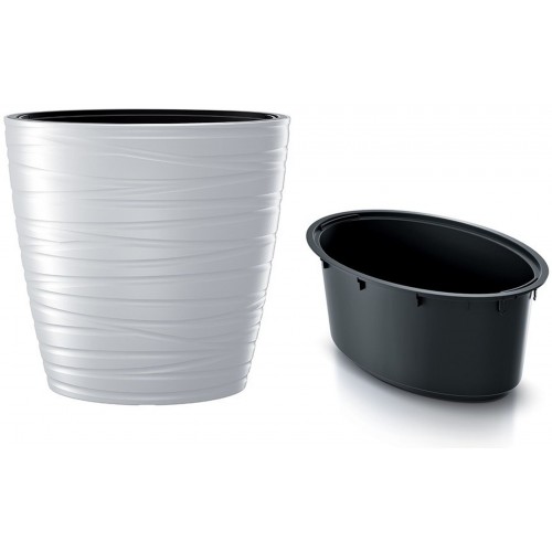 Prosperplast MAZE Květináč oválný vysoký s vkladem 58,5cm, bílá DPMZE600 Prosperplast MAZE Květináč oválný vysoký s vkladem 58,5cm, bílá DPMZE600