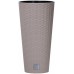Prosperplast RATO TUBUS Květináč 30cm, 15l, mocca DRTUS300