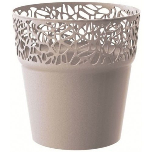 Prosperplast TREE květináč s krajkou 17,5 cm, mocca DTRE175 Prosperplast TREE květináč s krajkou 17,5 cm, mocca DTRE175