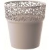 Prosperplast TREE květináč s krajkou 17,5 cm, mocca DTRE175