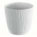 PROSPERPLAST SANDY P Květináč s miskou 10,8 cm, bílá DSY110P